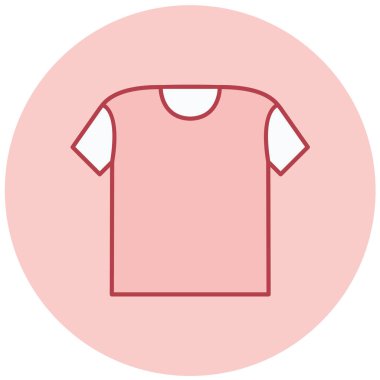 Tişört, kıyafet, tişört, pantolon, düz, vektör illüstrasyonu