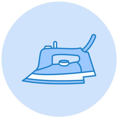 Ütü yapıyorum. Web simgesi basit illüstrasyon