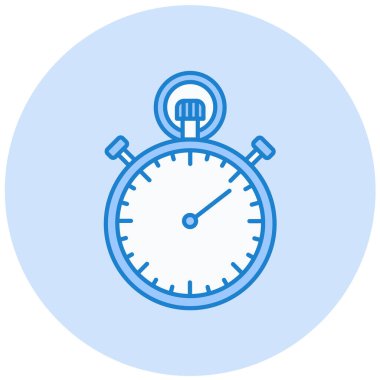 Kronometre simgesi, vektör illüstrasyonu