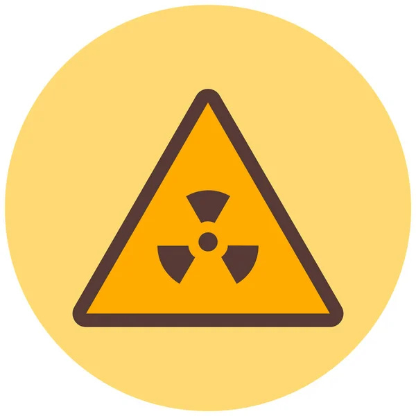 Radiation Hazard Sign Icon Vector Illustration — Wektor stockowy