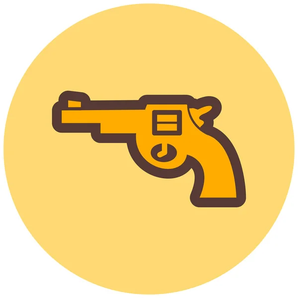 Vector Illustration Gun Icon — Stock Vector