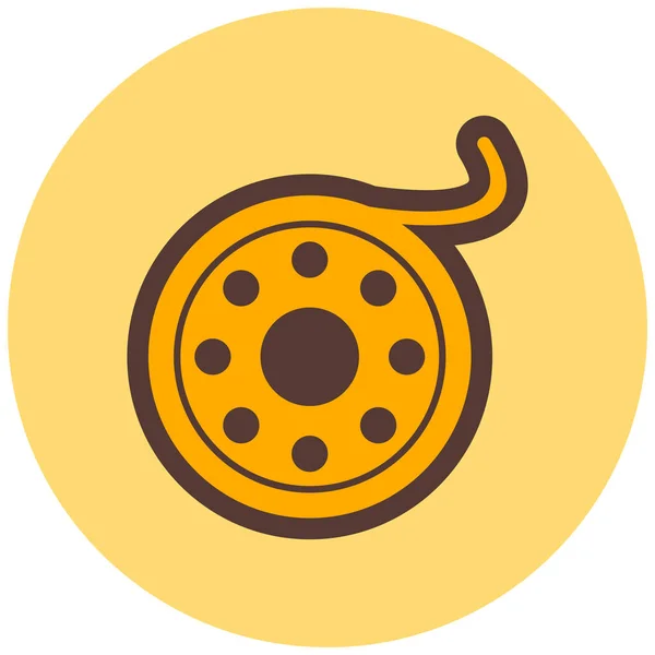 Donut Web Simgesi Basit Illüstrasyon — Stok Vektör