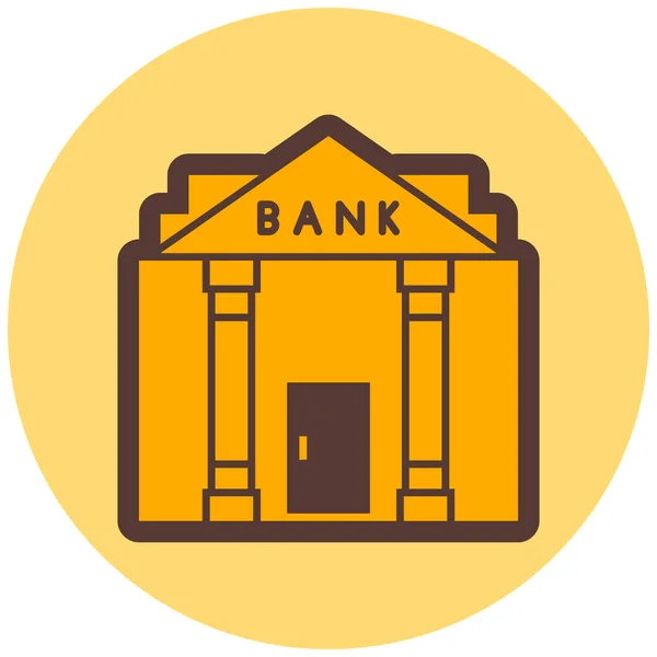 Banképület Egyszerű Illusztráció — Stock Vector