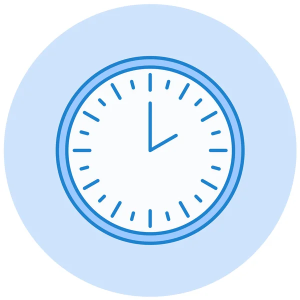 Clock Web Icon Simple Illustration — Stock Vector