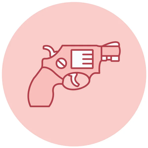 Gun Web Icon Simple Illustration — Stock Vector