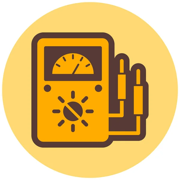 Voltmeter Icon Vector Illustration Simple Design — Stock Vector