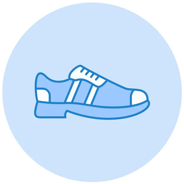 Zapatilla Plana Vector Icono — Archivo Imágenes Vectoriales