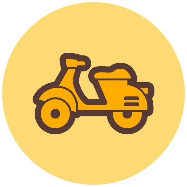 Motorcycle Web Icon Simple Illustration — Stock Vector