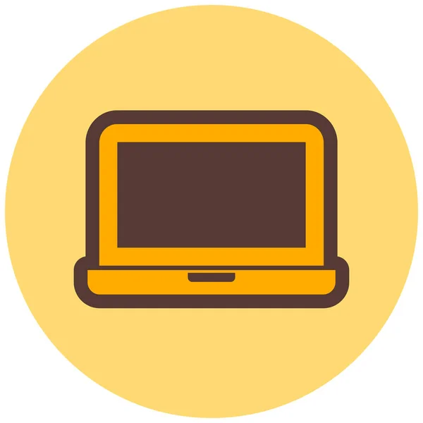 Laptop Web Symbol Einfache Illustration — Stockvektor