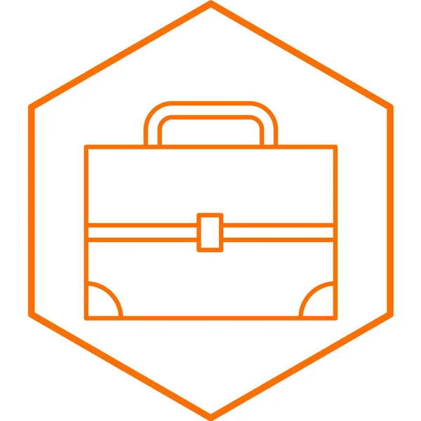 Briefcase Simple Icon Vector Illustration — Stock Vector
