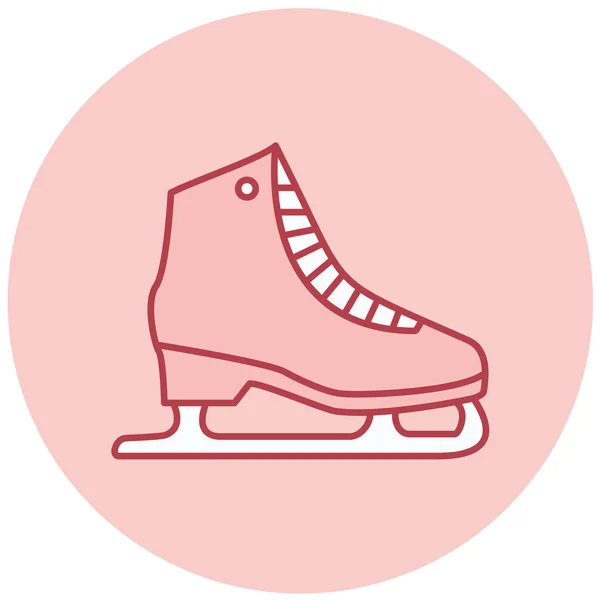 アイススケート シンプルなデザイン — ストックベクタ