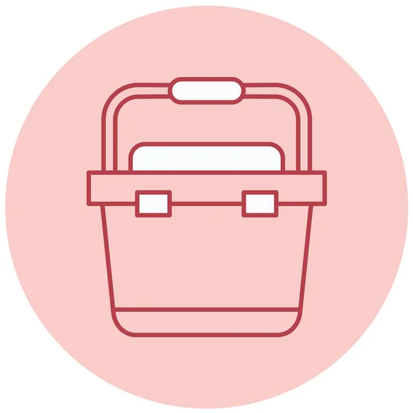 Tasche Web Symbol Einfache Illustration — Stockvektor