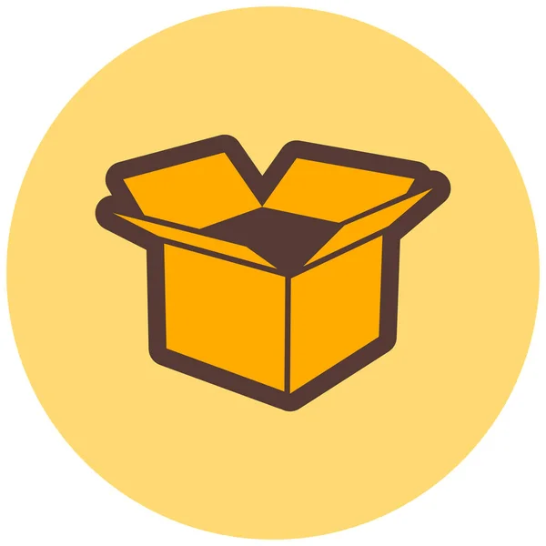 Box Icon Eenvoudige Design Vector Illustratie — Stockvector