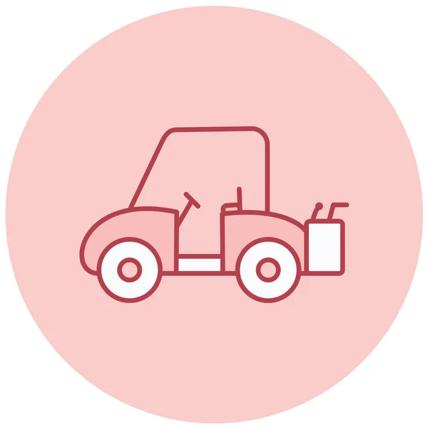 Tractor Vector Icon Modern Simple Illustration — Vector de stock
