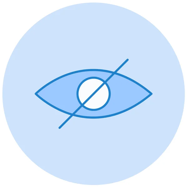 Auge Auge Web Symbol Einfache Illustration — Stockvektor