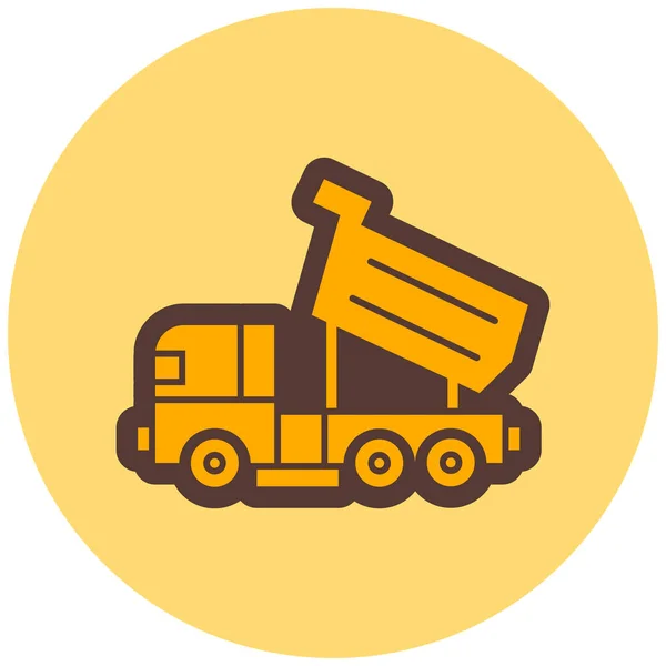 Truck Web Icon Simple Illustration — Stock Vector