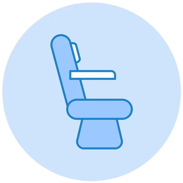 Chair Web Icon Simple Illustration — Stock Vector