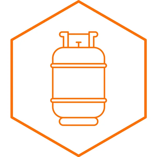Gas Cylinder Icon Vector Illustration — Stock Vector