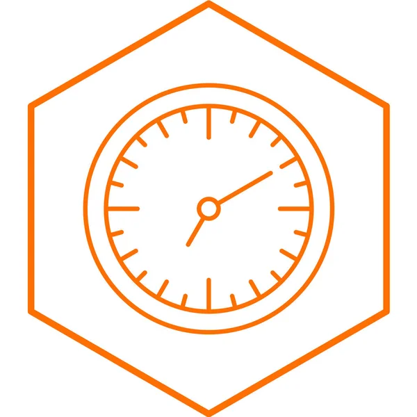 Ilustración Vectorial Solo Icono Aislado Del Reloj — Vector de stock