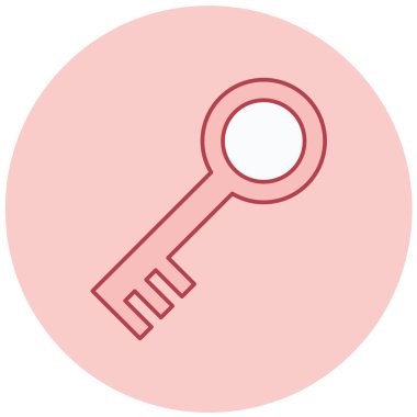 Anahtar. Web simgesi basit illüstrasyon