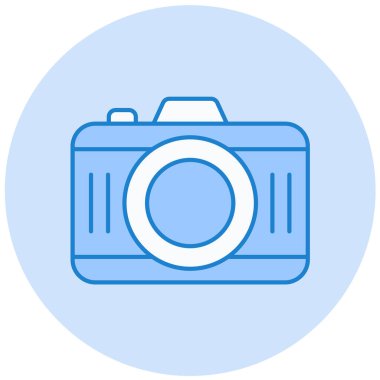 Kamera. Web simgesi basit illüstrasyon