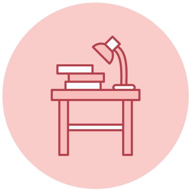 Masa. Web simgesi basit illüstrasyon