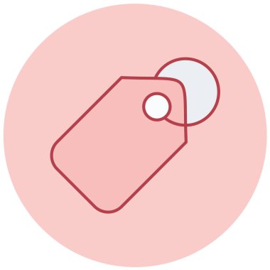 Etiket. Web simgesi basit illüstrasyon