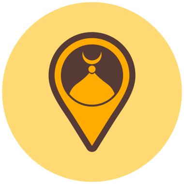 İğne. Web simgesi basit illüstrasyon