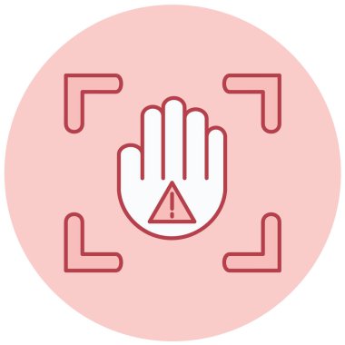 Uyarı simgesinin vektör illüstrasyonu