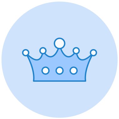 Taç. Web simgesi basit illüstrasyon