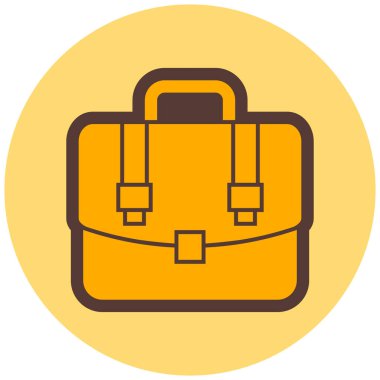 Çanta. Web simgesi basit illüstrasyon