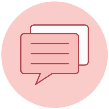 Konuş. Web simgesi basit illüstrasyon