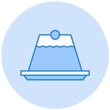 Kek. Web simgesi basit illüstrasyon