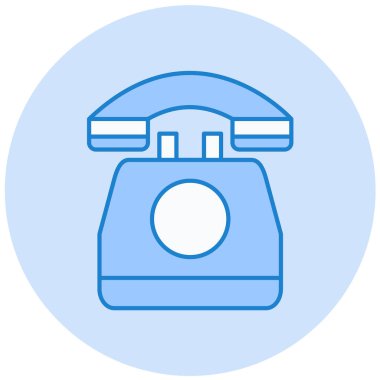 Telefonunuz var. Web simgesi basit illüstrasyon