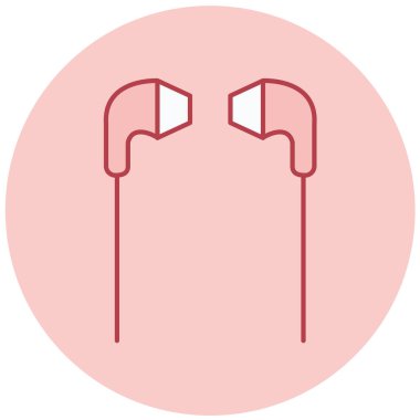 Kulaklık simge vektör çizim