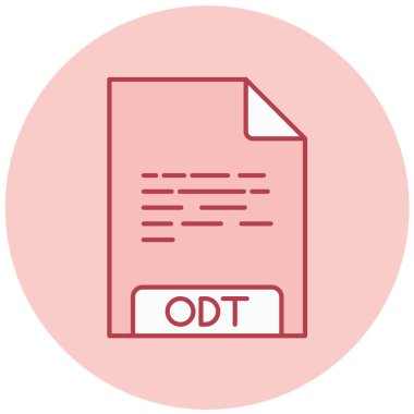 dosya biçimi simgesi, vektör illüstrasyonu