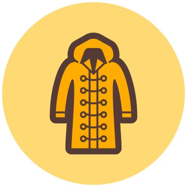 Kapüşonlu. Web simgesi basit illüstrasyon