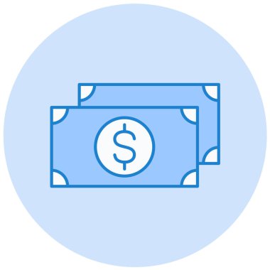 Para modern simge vektör illüstrasyonu