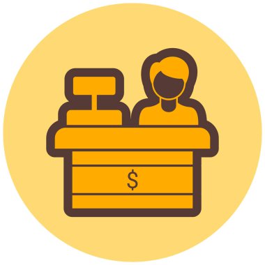 İş ve finans ikonu. vektör illüstrasyonu