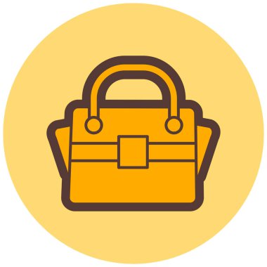 Çanta. Web simgesi basit illüstrasyon