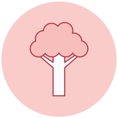 Ağaç. Web simgesi basit illüstrasyon