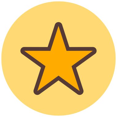 Yıldız. Web simgesi basit illüstrasyon