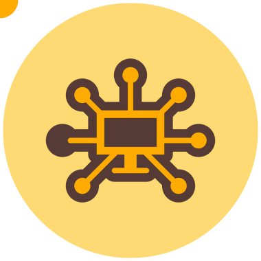 şebeke. Web simgesi basit illüstrasyon