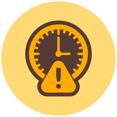 Saat. Web simgesi basit tasarım