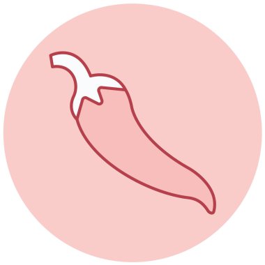 Chili Pepper. Basit illüstrasyon