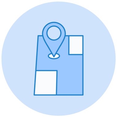 konum. Web simgesi basit illüstrasyon