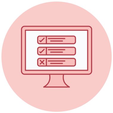 bilgisayar simgesi, basit tasarım vektör çizimi