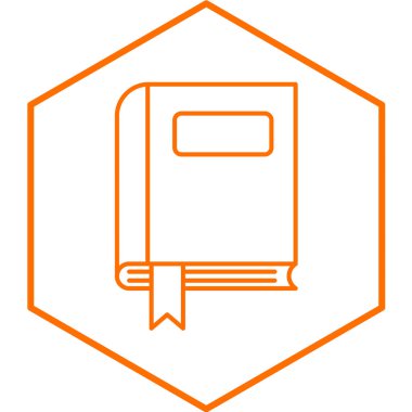 Moda tarzı izole edilmiş arkaplanda kitap simgesi