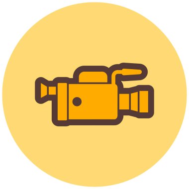 Film kamerası. Basit resimleme