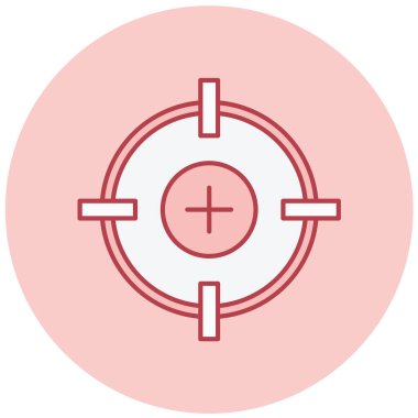 Hedef. Web simgesi basit illüstrasyon